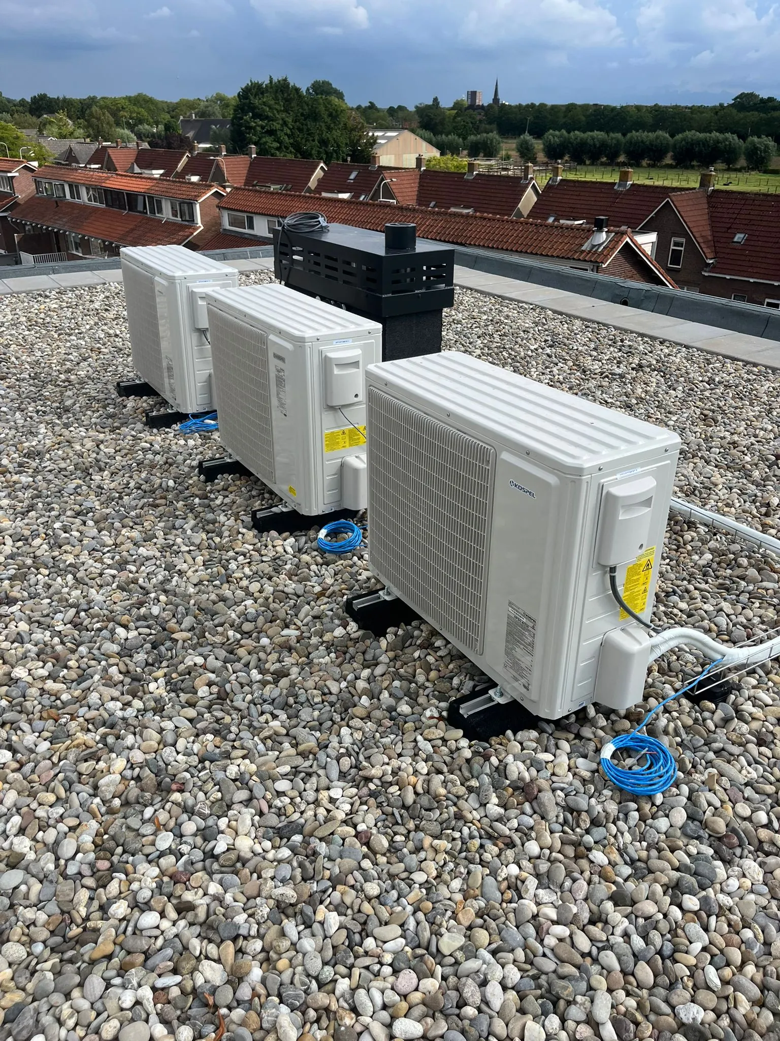 Kospel CV-ketel met boiler in buitenkast door CKW Installatietechniek Moerkapelle